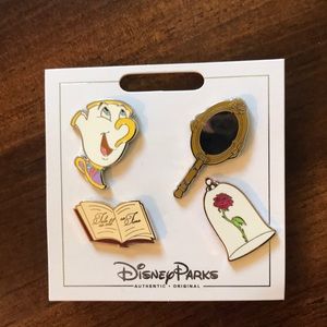 Beauty & the beast Disney Pin Set